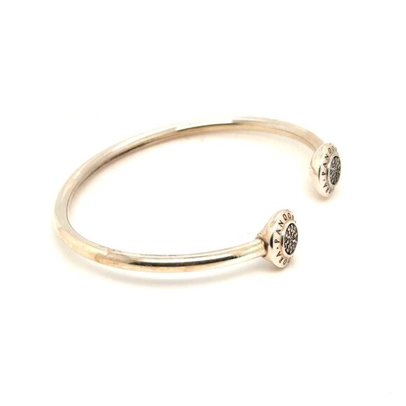 Pandora Signature Pave Cz Open Cuff - Picture 2 of 9
